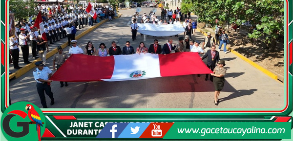 Pucallpa celebra su día central con desfile escolar y reconocimientos especiales