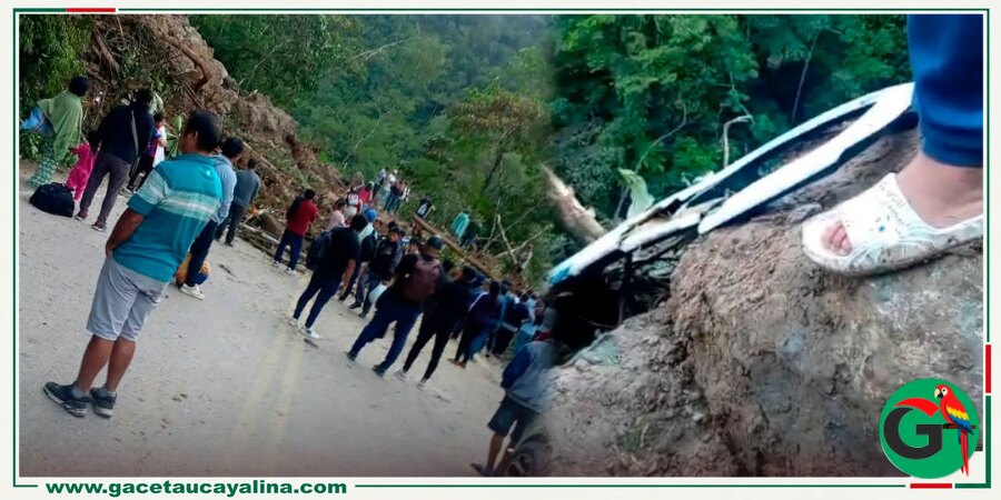 Huaico de gran magnitud interrumpe tránsito en la carretera Federico Basadre en Padre Abad