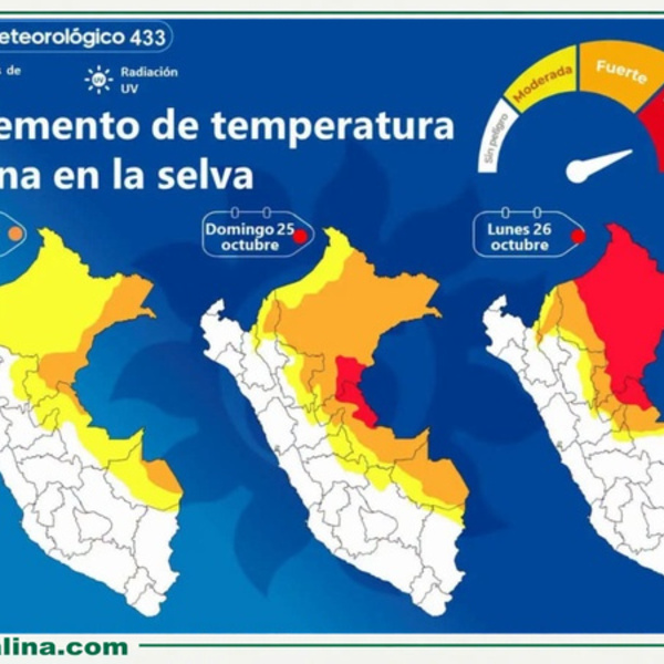 Selva peruana soportará intenso calor y fuertes ráfagas de viento este fin de semana