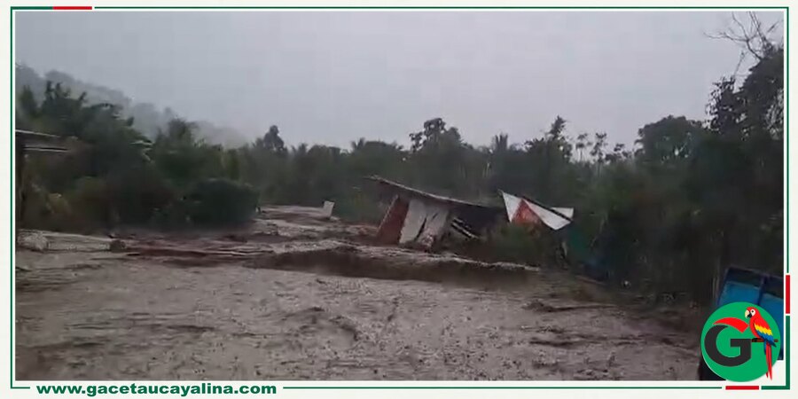 Río Kimbiri aumenta su caudal y arrasa viviendas en el VRAEM