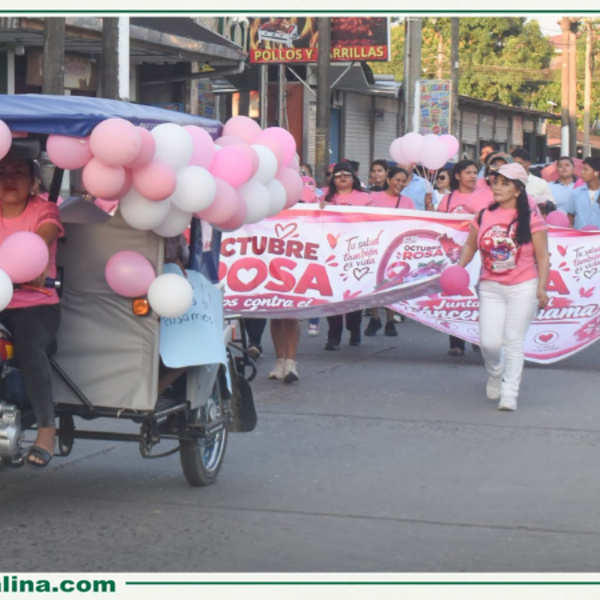Atalaya realiza pasacalle para promover la prevención del cáncer de mama