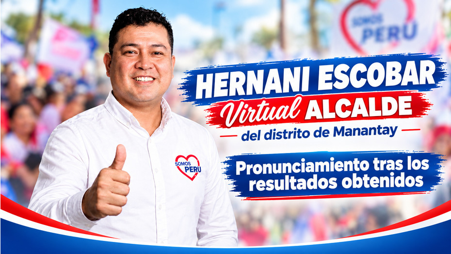 Hernani Escobar llama a la unidad tras resultados electorales en Manantay