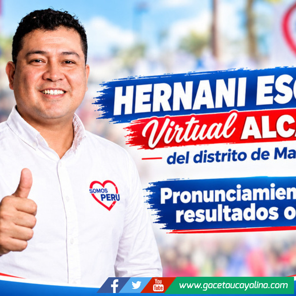 Hernani Escobar llama a la unidad tras resultados electorales en Manantay