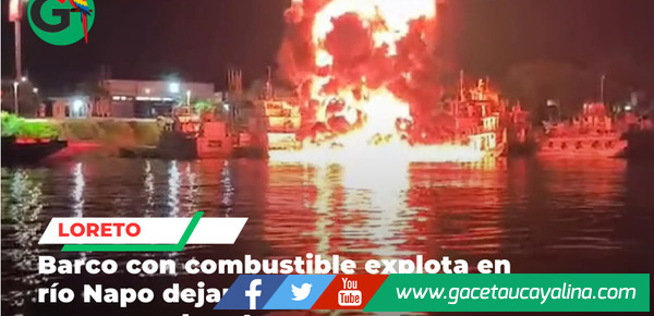 Doce heridos tras explosión e incendio de embarcación con combustible ayer