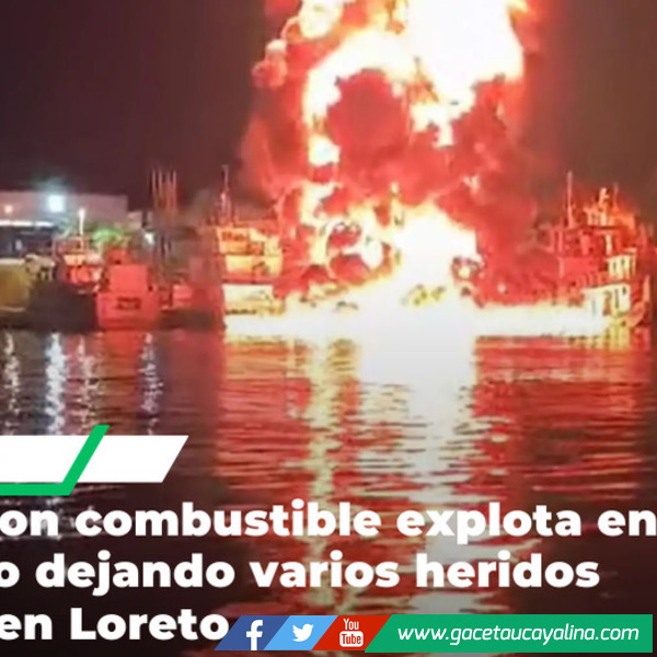 Doce heridos tras explosión e incendio de embarcación con combustible ayer