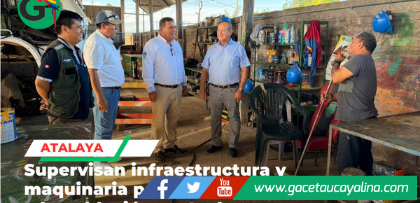 Autoridades evalúan hangar y maestranza para mejorar servicios públicos locales en Atalaya
