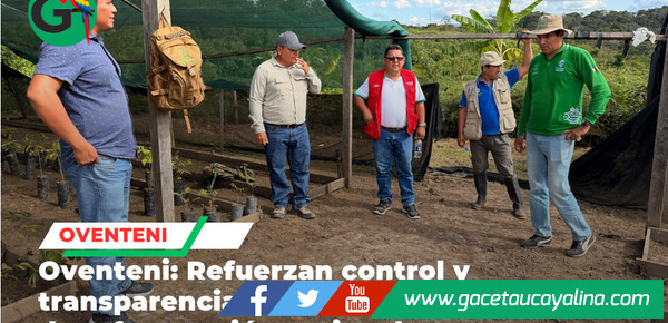 Autoridades supervisan en Oventeni avance de proyecto de reforestación en Ucayali amazónico