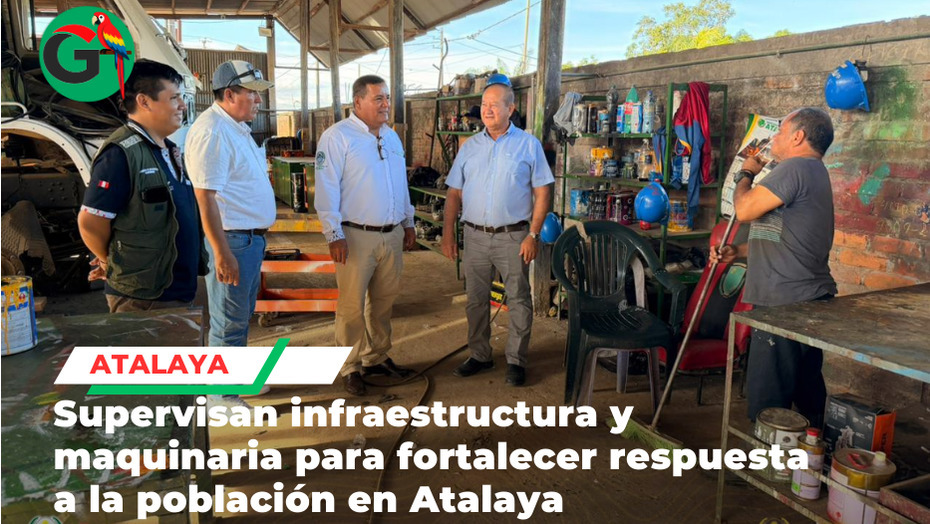 Autoridades evalúan hangar y maestranza para mejorar servicios públicos locales en Atalaya