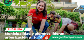 Arborización escolar impulsa inicio responsable del año en Pucallpa