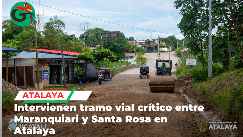 Ejecutan trabajos de emergencia en carretera clave de Atalaya