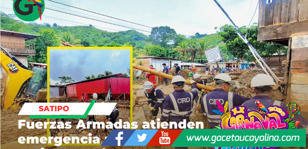 Ejército del Perú despliega apoyo urgente en Pangoa Junín