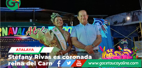 Stefany Rivas es coronada reina del Carnaval Atalayino 2026