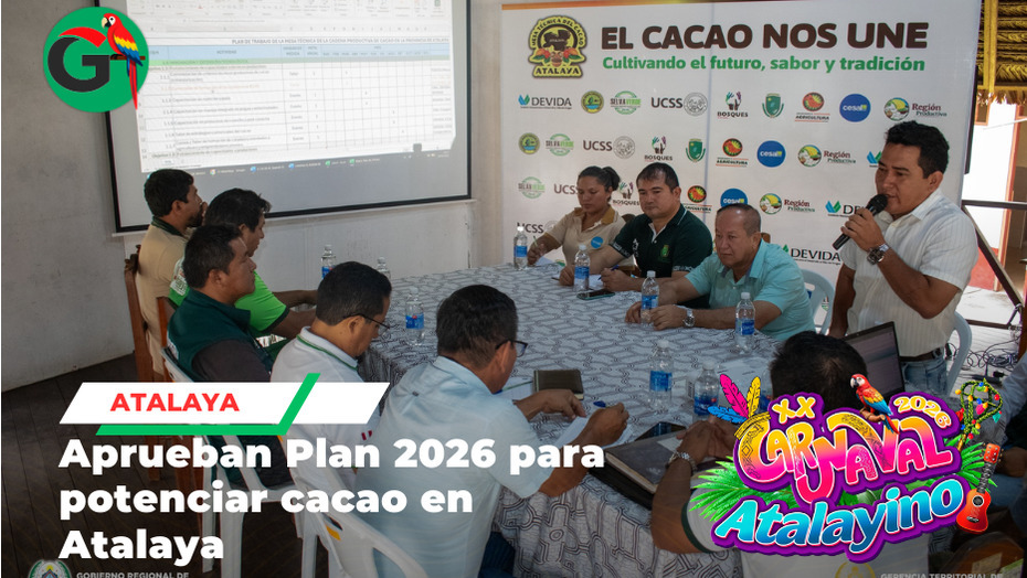 Atalaya aprueba Plan 2026 y fortalece cadena cacaotera