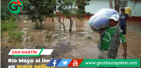 Río Mayo al límite: puente colgante de Zapote en grave peligro en San Martín