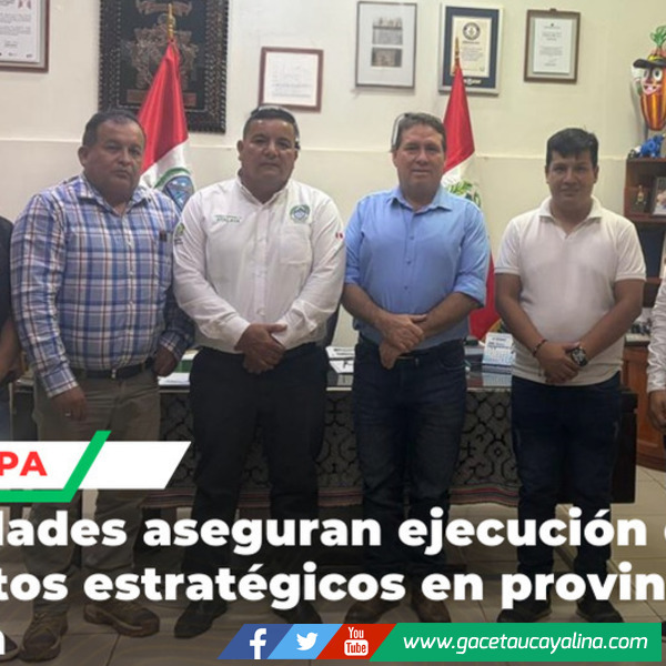 Gobierno Regional y gerencia territorial impulsan proyectos clave en Atalaya