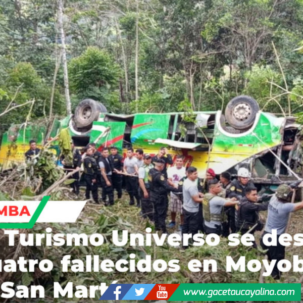 Cuatro muertos deja despiste de bus en carretera Moyobamba–Tarapoto