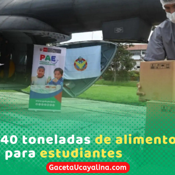 FAP traslada 40 toneladas de alimentos escolares a Yurúa