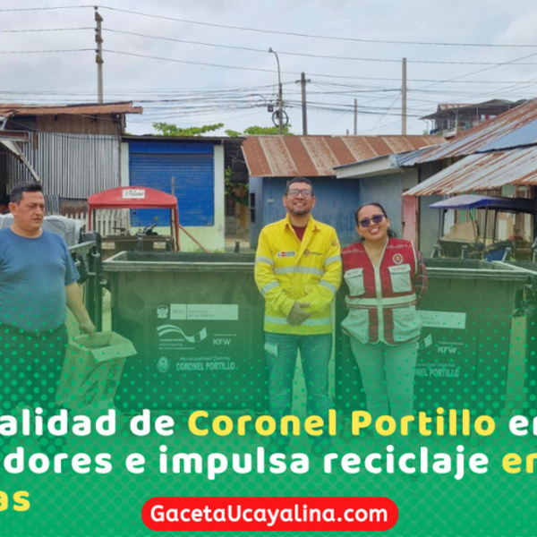 Municipalidad entrega contenedores y anuncia recolección selectiva para más viviendas