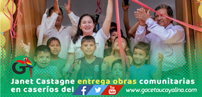 Alcaldesa Janet Castagne entrega refacciones en iglesia y comedor escolar en Masisea