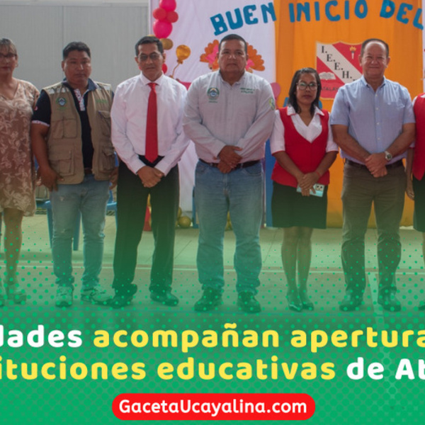 Gerencia Territorial de Atalaya respalda inicio del año escolar en la provincia