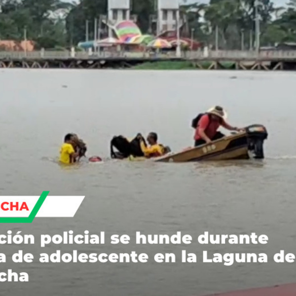 Embarcación policial se hunde durante búsqueda de adolescente en Laguna de Yarinacocha