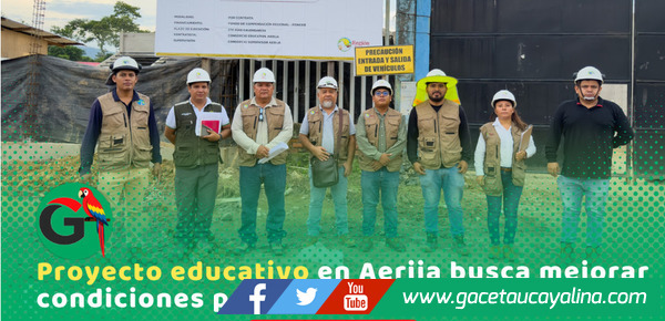 Retoma obra educativa con 58% de avance en Aerija - Atalaya