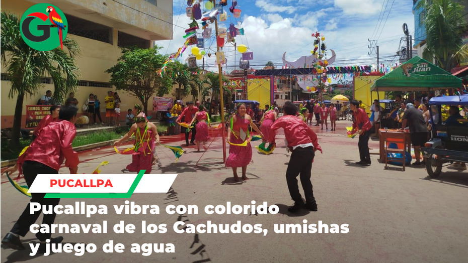 Así se celebró el Carnaval de los Cachudos en la ciudad de Pucallpa