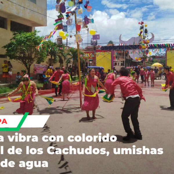 Así se celebró el Carnaval de los Cachudos en la ciudad de Pucallpa