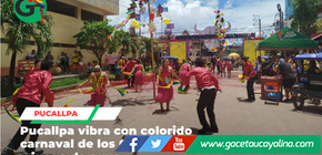 Así se celebró el Carnaval de los Cachudos en la ciudad de Pucallpa
