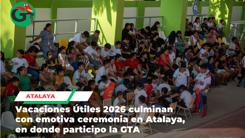 Niños brillan en Vacaciones Útiles 2026 en Atalaya