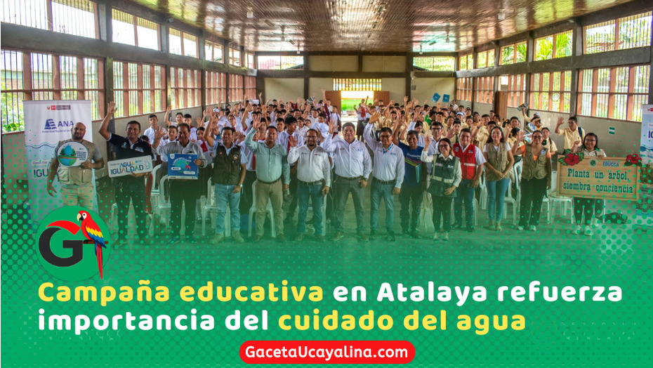 Atalaya impulsa conciencia ambiental con taller sobre cuidado del agua