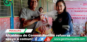 Janet Castagne entrega ayuda humanitaria a familias damnificadas en Mashangay