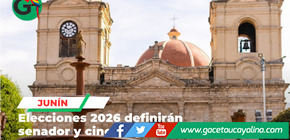 Junín elegirá un senador y cinco diputados en elecciones 2026