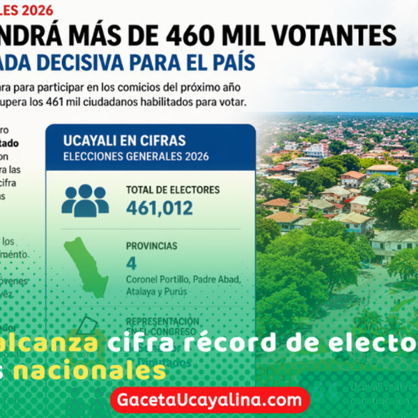 Más de 460 mil votantes participarán en elecciones 2026 en Ucayali