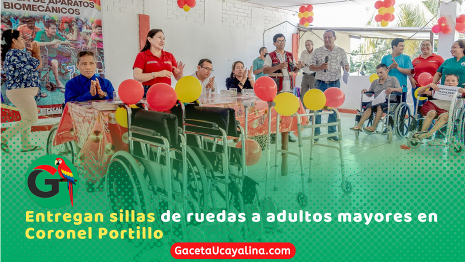 Alcaldesa entrega ayudas técnicas a adultos mayores en Callería