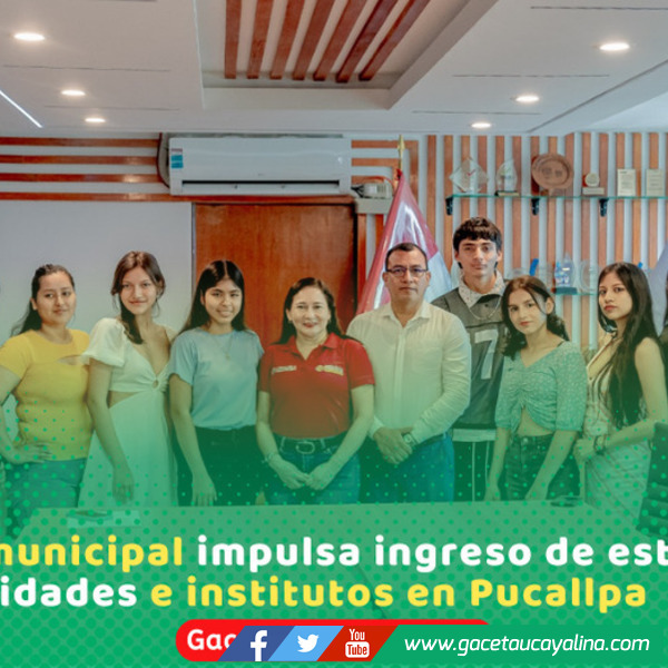 Alcaldesa destaca ingreso de jóvenes a universidades en Ucayali