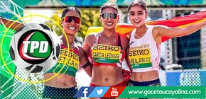 Kimberly Garcia grita campeón en Media Maratón de Marcha Atlética