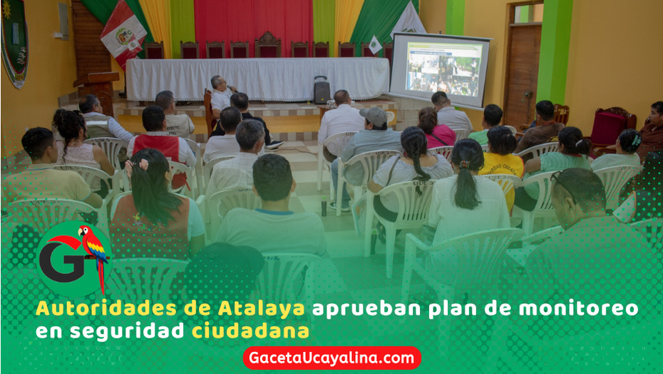 COPROSEC aprueba plan clave para reforzar seguridad en la provincia de Atalaya