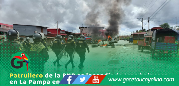 Enfrentamiento armado termina con patrullero incendiado en Madre de Dios