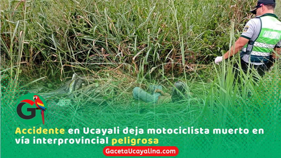Encuentran motociclista fallecido en carretera Federico Basadre en Campo Verde