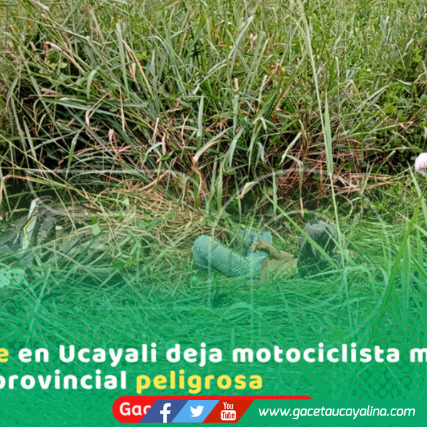 Encuentran motociclista fallecido en carretera Federico Basadre en Campo Verde