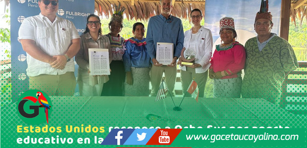 Embajada de EE.UU. otorga “Premio Bicentenario” a Ocho sur por impulsar Becas en la Amazonía