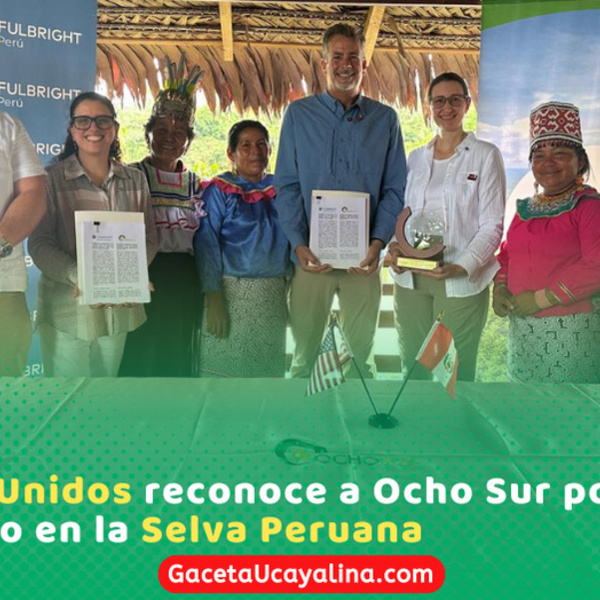 Embajada de EE.UU. otorga “Premio Bicentenario” a Ocho sur por impulsar Becas en la Amazonía