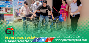 Entregan silla y vivienda accesible para mejorar vida de beneficiario