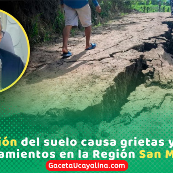 Grietas en suelo dejan 120 damnificados por lluvias en San Martín