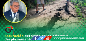 Grietas en suelo dejan 120 damnificados por lluvias en San Martín