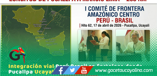 MPCP impulsa proyectos viales clave desde Pucallpa hacia Brasil