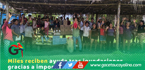 Ocho Sur entrega 4.75 toneladas de víveres a poblaciones originarias inundadas por lluvias