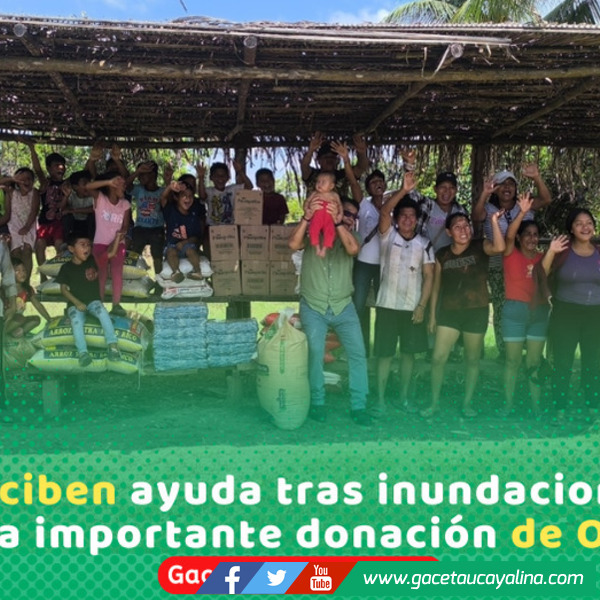 Ocho Sur entrega 4.75 toneladas de víveres a poblaciones originarias inundadas por lluvias