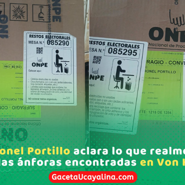ODPE descarta votos ocultos tras hallazgo de ánforas en Ucayali